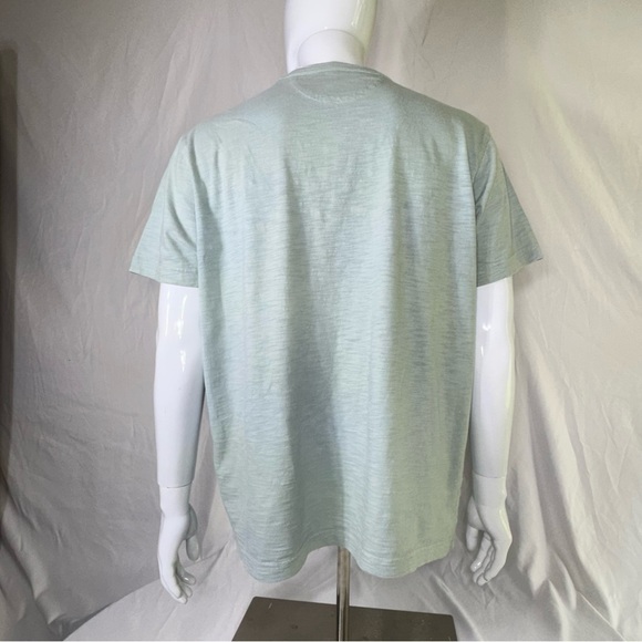 George Men's Juniper Green Striped Short Sleeve Pocket T-Shirt - Picture 3 of 7